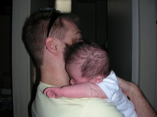 dscn0166 Spencer cuddling Chris!