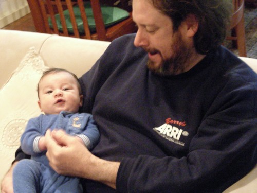 09-morning-with-daddy 4 May - Daddy before getting ready for Canberra The Mint shoot